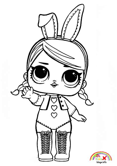 A Lol Doll coloring page with a festive theme