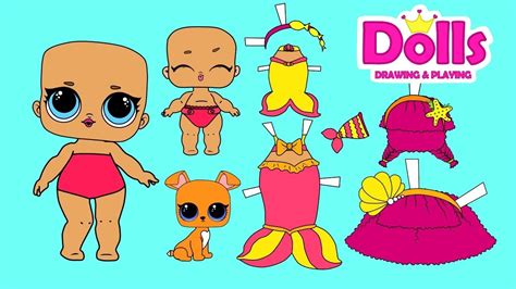 L.O.L. dolls paper dolls