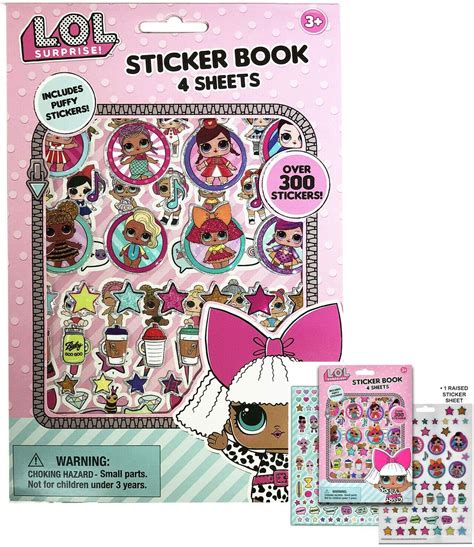 L.O.L. dolls stickers and labels