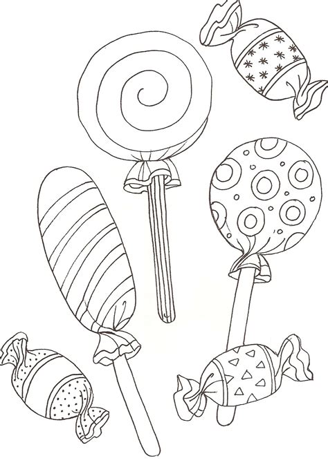 Lollipop Coloring Pages