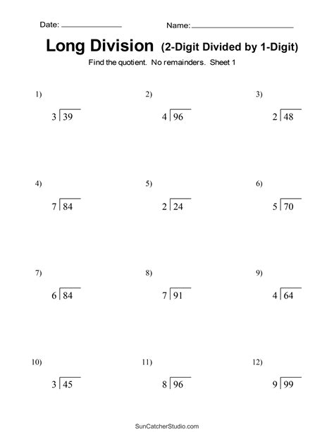 Long Division Practice