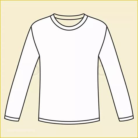 Long-Sleeve Shirt Template