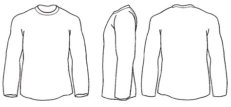 Long Sleeve Shirt Template Design Creation