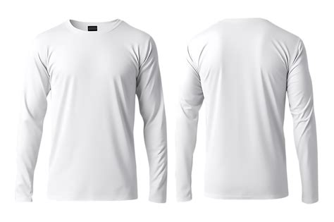 Long-Sleeved Shirt Template PNG Design