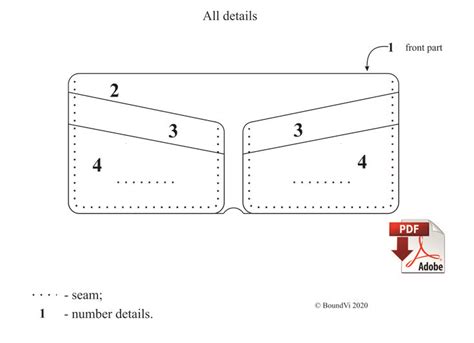 Long Wallet Template with a Fold-Over Closure