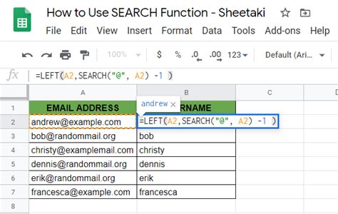 Lookup Function in Google Sheets