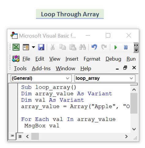 Looping Through a Range of Cells in VBA