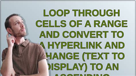 Looping through table cells