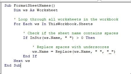 Excel VBA Looping Through Sheets Image 10