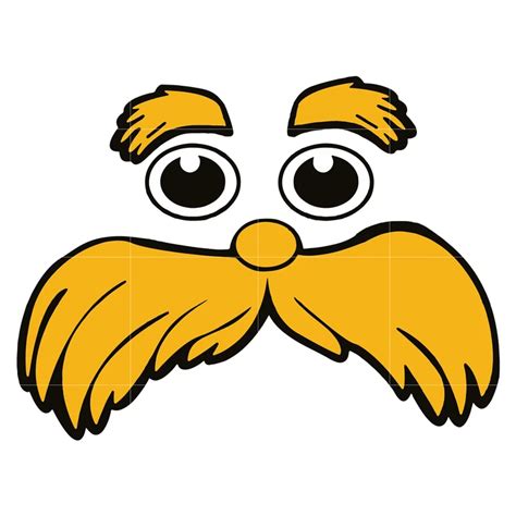 Lorax face template printable