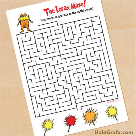 Lorax mazes for kids