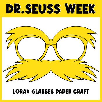 Lorax mustache activities for kids