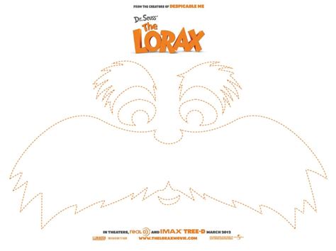 Lorax Mustache and Eyebrows Template JPG