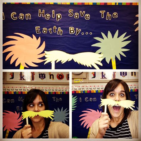 Lorax mustache craft template