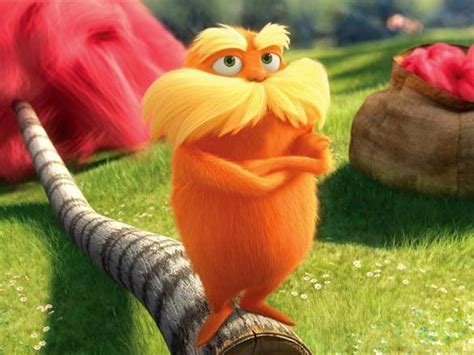 A person wearing a Lorax mustache with different outfits