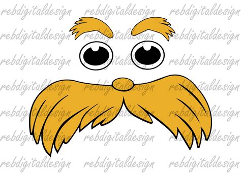 Lorax Mustache Template 2