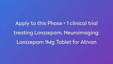 Lorazepam Clinical Trials