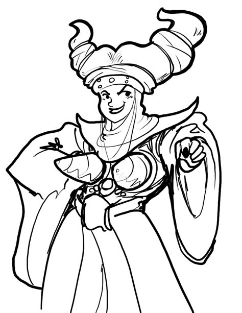 Lord Zedd and Rita Repulsa coloring page