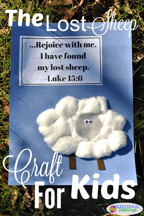 Lost Sheep Craft Template