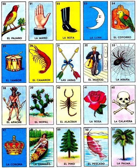 Loteria bingo printable for kids