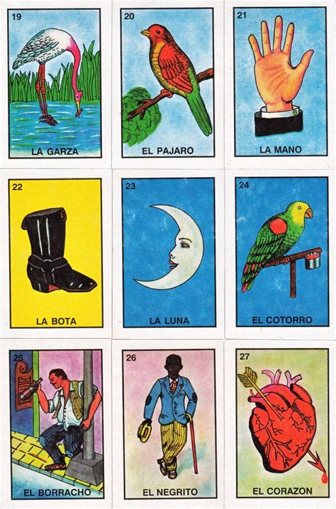 Loteria Card Template 1