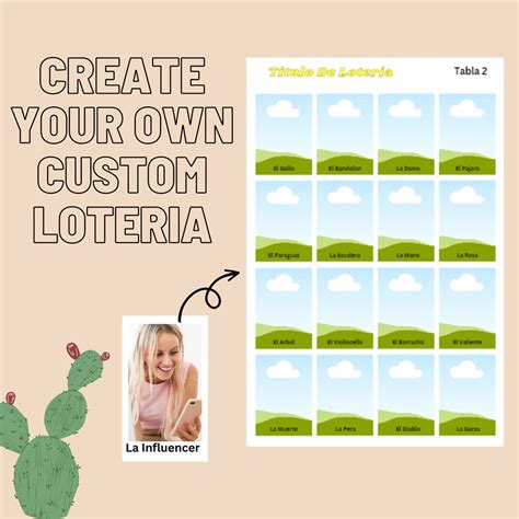 Loteria template generator online