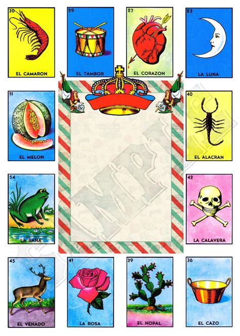 Tricks for creating a Loteria template