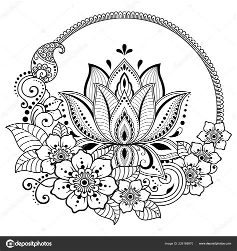 Lotus Flower Coloring Mandala