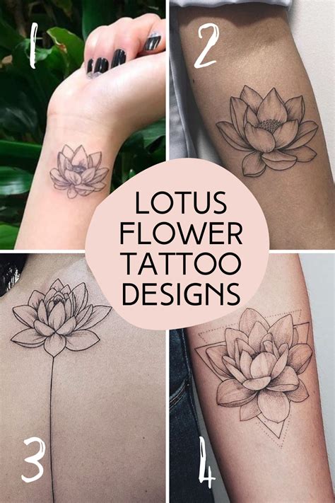 Lotus tattoo design ideas