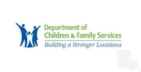 A photo of the Louisiana Department of Children and Family Services logo