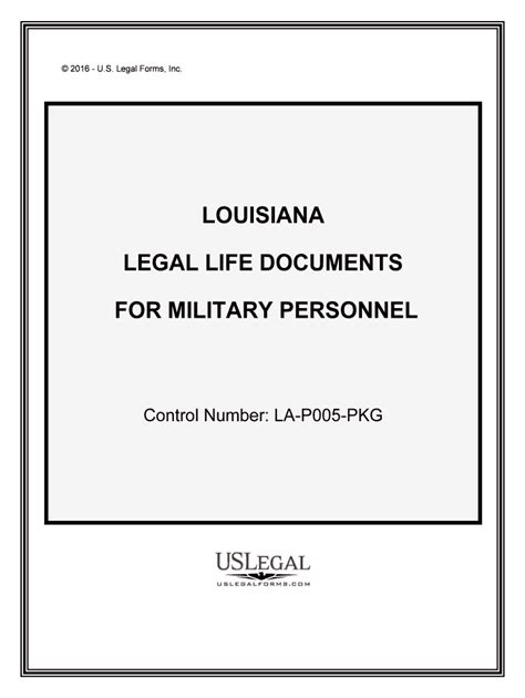 Louisiana legal documents