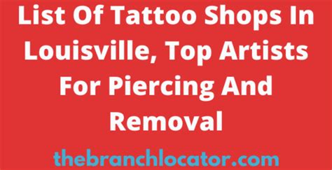 Description of Louisville Tattoo Shops Directory