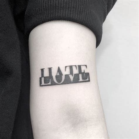 Love Hate Tattoo Ideas