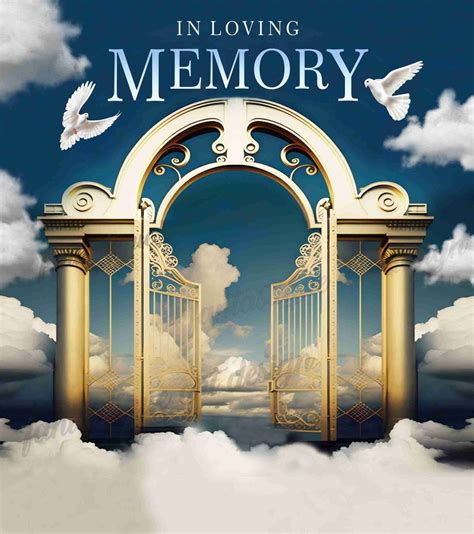 Loving Memories Funeral Memorial Card Template