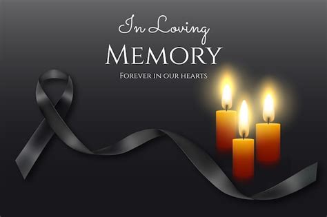 In Loving Memory Background Template