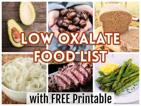 Low-oxalate meats