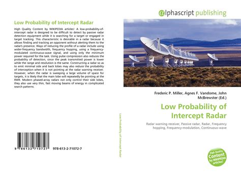 Low-probability-of-intercept radar used in stealth technology