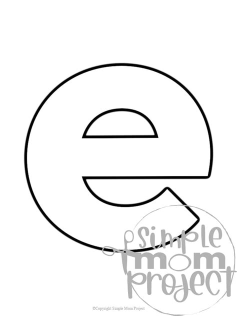 Lower Case Letter E