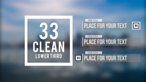 Lower Third After Effects Template Gallery 6