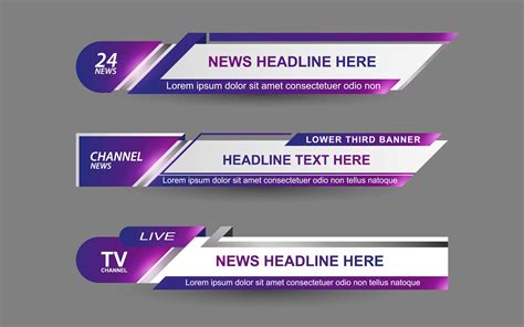 Lower Third with Typography Template