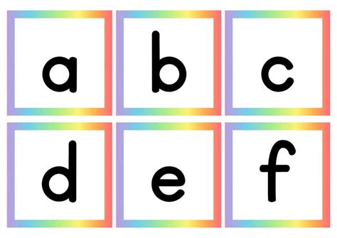 Free Lowercase Alphabet Flashcard Prints for Teachers