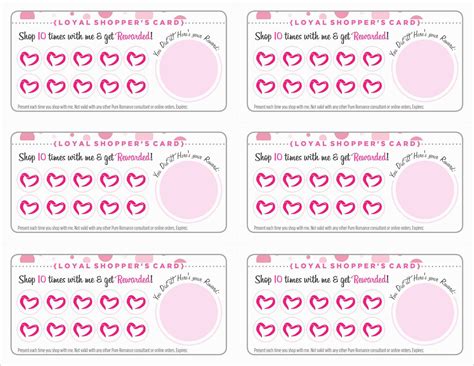 Loyalty Punch Card Template Example 10