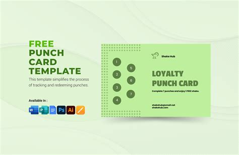 Loyalty Punch Card Template Example 2