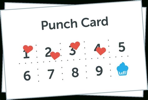 Loyalty Punch Card Template Example 4