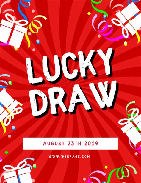 Lucky Draw Template in TXT Format Layout