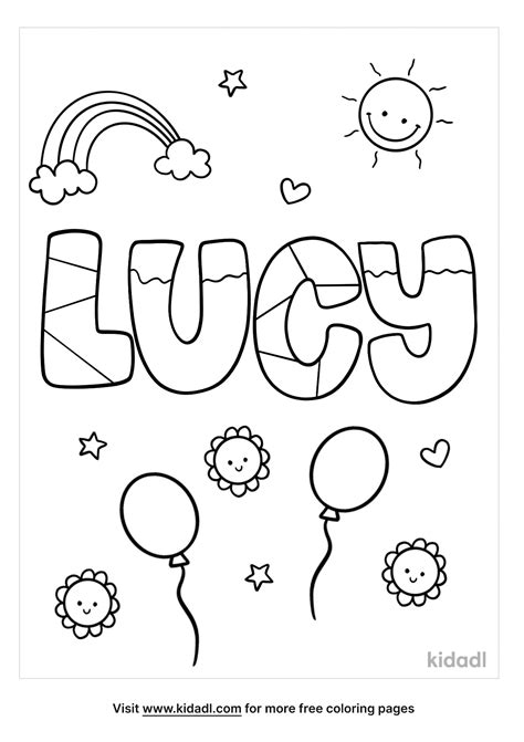 Lucy Coloring Page