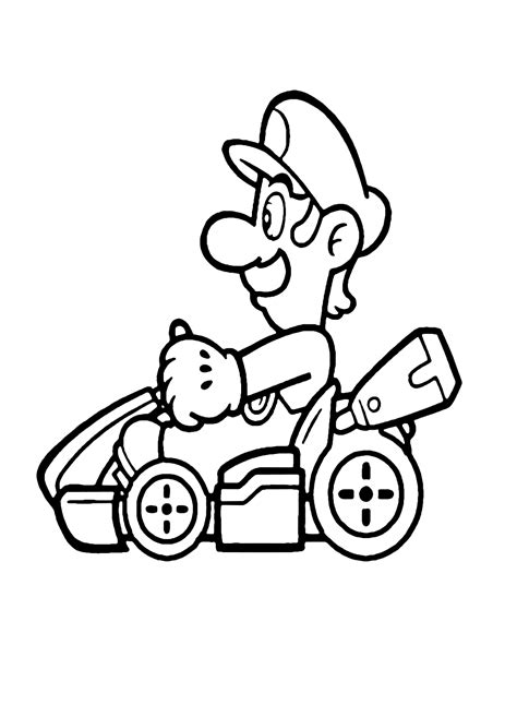 Luigi Coloring Page 8