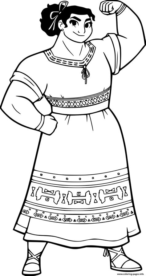 Luisa Madrigal Coloring Page