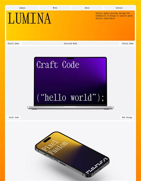 Lumina Webflow template for photographers