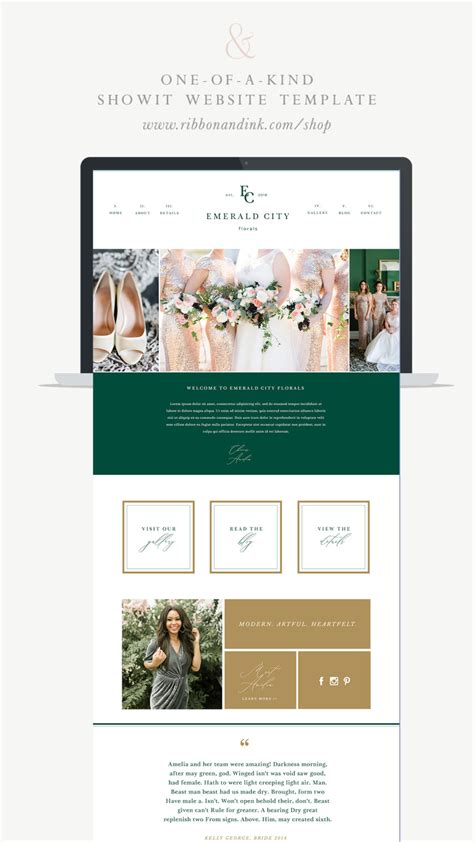 Luminate Showit Template